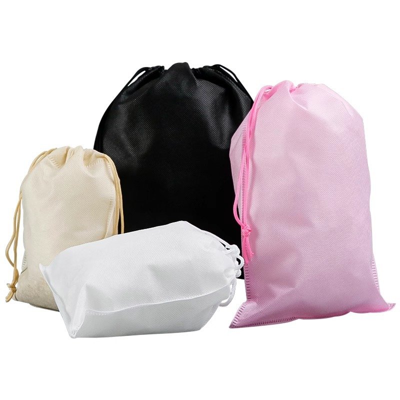 Non-woven fabric pockets, bags, shoe bags, children's toys, dust-proof storage, drawstring bag with logo