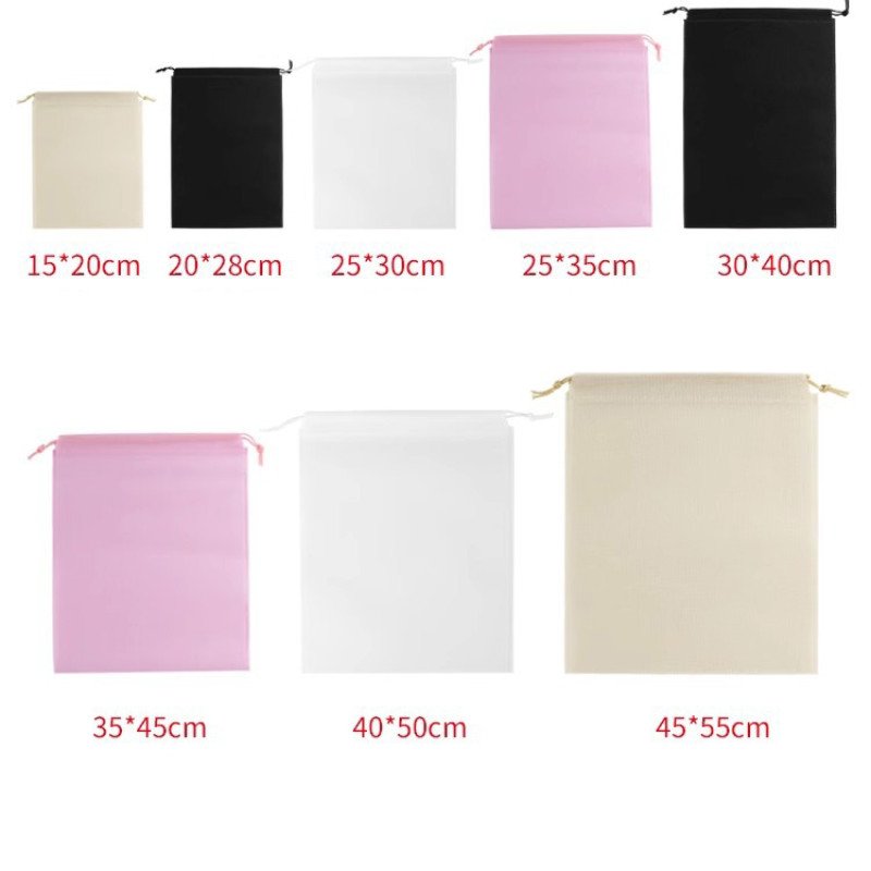 Non-woven fabric pockets, bags, shoe bags, children's toys, dust-proof storage, drawstring bag with logo