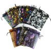 Halloween hot stamping gauze bag Amazon cross-border spider web gauze transparent candy gift packaging bag sachet dried flower bag