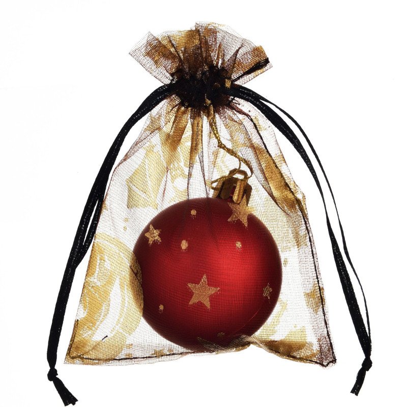 Halloween hot stamping gauze bag Amazon cross-border spider web gauze transparent candy gift packaging bag sachet dried flower bag