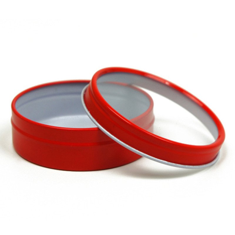 12oz 110x40mm flat window tinplate candy box