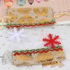 Christmas bag gift bag imitation linen stitching cartoon drawstring candy storage packaging bag