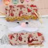 Christmas bag gift bag imitation linen stitching cartoon drawstring candy storage packaging bag