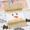 Christmas bag gift bag imitation linen stitching cartoon drawstring candy storage packaging bag