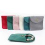 Jewelry velvet snap bag double-sided velvet jewelry bracelet snap flip bag printed LOGO jewelry packaging bag