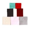 Jewelry velvet snap bag double-sided velvet jewelry bracelet snap flip bag printed LOGO jewelry packaging bag