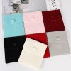 Jewelry velvet snap bag double-sided velvet jewelry bracelet snap flip bag printed LOGO jewelry packaging bag