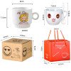 Ceramic cup gift box set coffee cup creative mug logo event promotion gift cup companion gift water cup