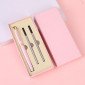 Morandi business gift pen set metal signature pen heavy feel gel pen office ball pen printing logo