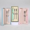 Morandi business gift pen set metal signature pen heavy feel gel pen office ball pen printing logo