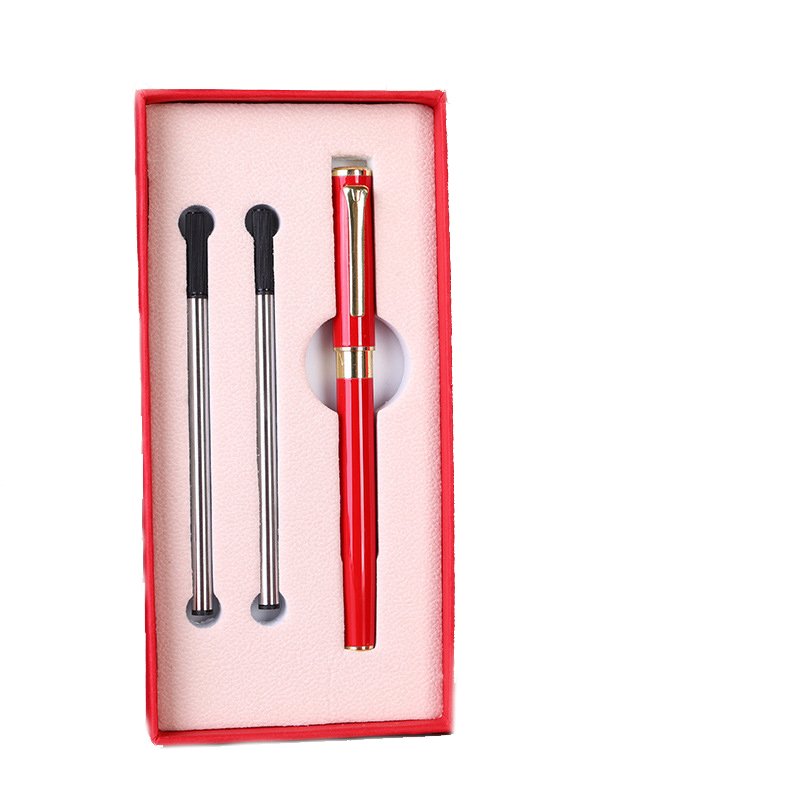 Metal signature pen business gift set heavy-touch metal gel pen practical commemorative gift pen