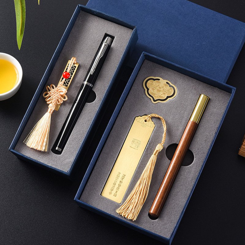 Gift box set signature pen ballpoint pen business enterprise corporate gift practical bookmark event gift souvenir