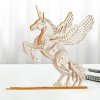 Unicorn model wooden puzzle 3D model toy three-dimensional puzzle handmade wholesale
