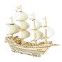 Ming Dynasty merchant ship model assembled aircraft carrier building blocks 3D puzzle hand-assembled boy's toy wholesale