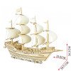 Ming Dynasty merchant ship model assembled aircraft carrier building blocks 3D puzzle hand-assembled boy's toy wholesale