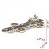 Sky aircraft carrier wooden puzzle 3D model toy handmade gift for boys and girls over 6 years old