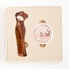 Wooden comb for girls, portable mirror comb gift box for holiday gifts, high-end wooden crafts