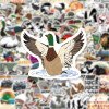 60 Duck Hunting Cartoon Graffiti Stickers Cross-border Decoration Luggage Laptop Phone Case Waterproof Stickers Wholesale