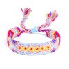 Nepali ethnic style colorful rhombus hand-woven rainbow cotton thread friendship bracelet 30 colors
