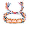 Nepali ethnic style colorful rhombus hand-woven rainbow cotton thread friendship bracelet 30 colors