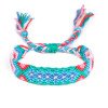 Nepali ethnic style colorful rhombus hand-woven rainbow cotton thread friendship bracelet 30 colors