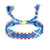 Nepali ethnic style colorful rhombus hand-woven rainbow cotton thread friendship bracelet 30 colors