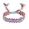 Nepali ethnic style colorful rhombus hand-woven rainbow cotton thread friendship bracelet 30 colors