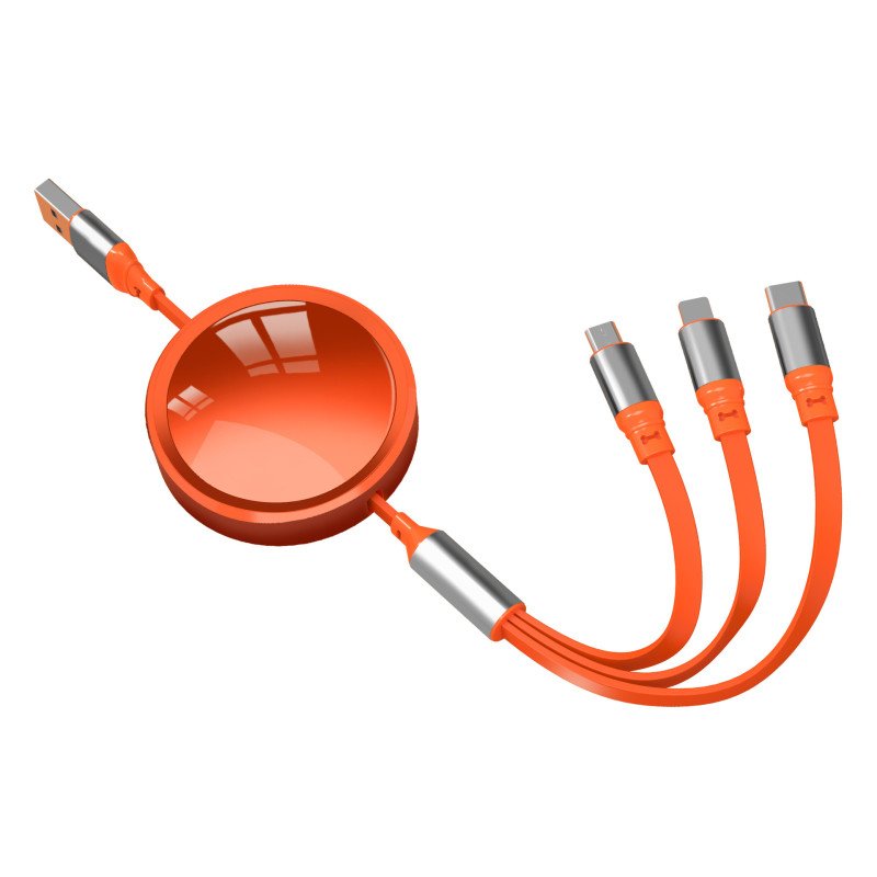 100W fast charging three-in-one data cable logo custom advertising creative companion gift set