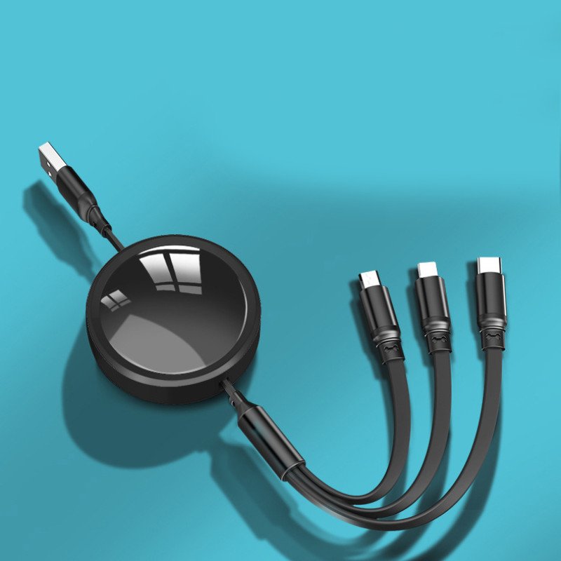 100W fast charging three-in-one data cable logo custom advertising creative companion gift set