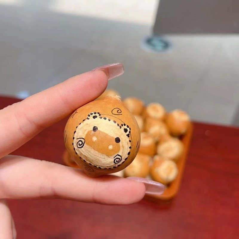 Gourd Little Cute Pet Kapibala Pig DIY Toy Accessories Bracelet Accessories Handmade Jewelry Accessories Upper and Lower Holes 6