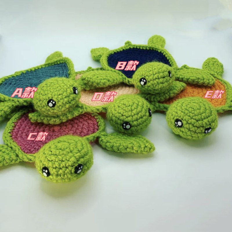 Nordic Purely Handmade Knitted Coasters Cute Turtle Lamb Insulated Table Placemats