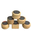 Retro wooden Bluetooth speaker portable solid wood mini wireless subwoofer logo gift wooden Bluetooth small speaker