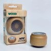 Retro wooden Bluetooth speaker portable solid wood mini wireless subwoofer logo gift wooden Bluetooth small speaker