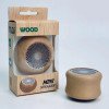 Retro wooden Bluetooth speaker portable solid wood mini wireless subwoofer logo gift wooden Bluetooth small speaker