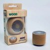 Retro wooden Bluetooth speaker portable solid wood mini wireless subwoofer logo gift wooden Bluetooth small speaker