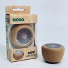Retro wooden Bluetooth speaker portable solid wood mini wireless subwoofer logo gift wooden Bluetooth small speaker