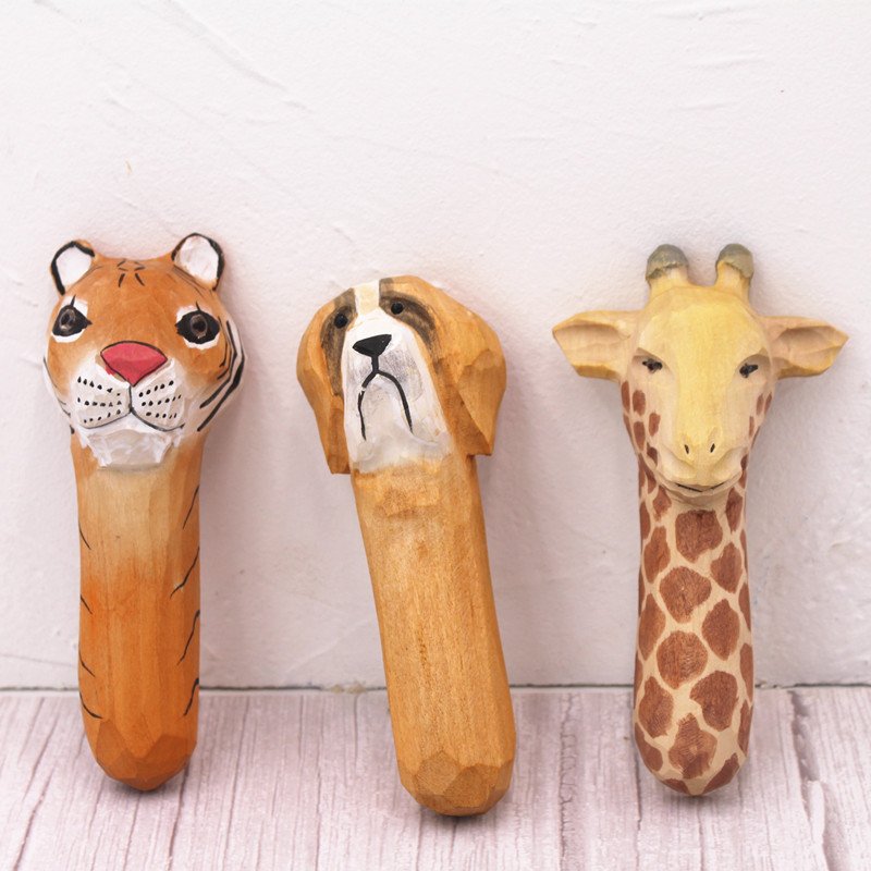 Beer bottle opener magnetic refrigerator magnet creative cute animal wooden beer opener tool wine opener kitchen utensils