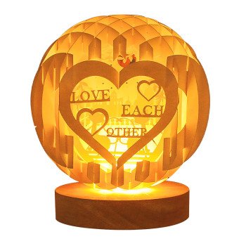 DIY handmade paper craft work spherical hollow ornaments 3D three-dimensional creative assembled paper model folding ball paper carving lamp