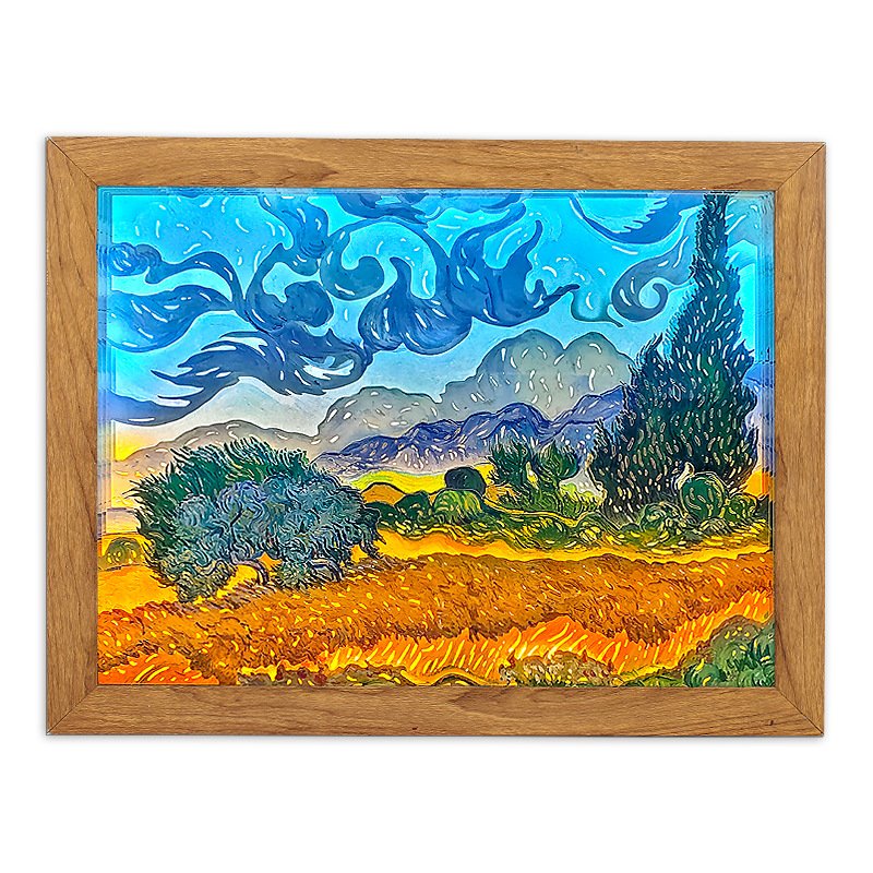 Novelty night light creative gift starry sky silhouette light festive atmosphere sleeping light friend gift 3D light and shadow paper carving lamp