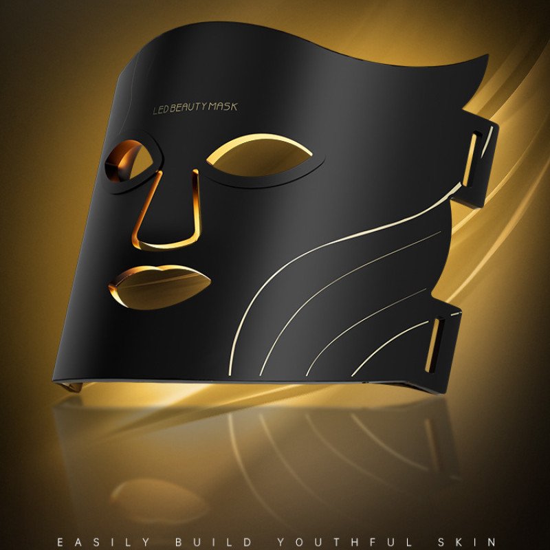 Home beauty instrument photon mask instrument LED silicone mask whitening large row light colorful light facial mask instrument