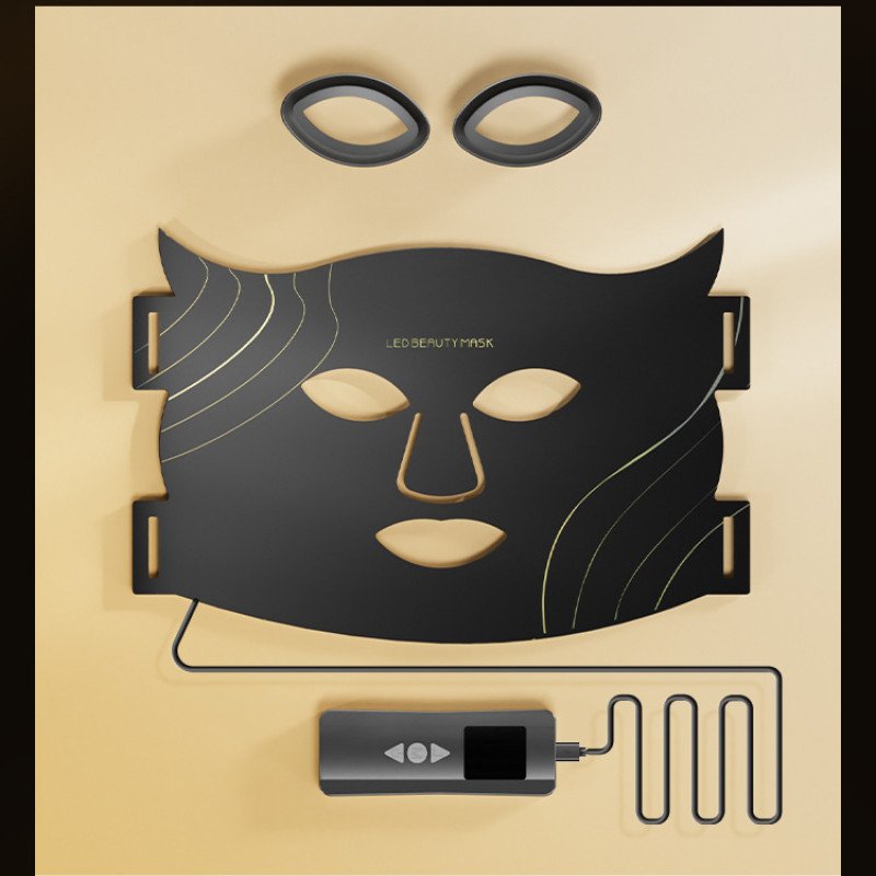 Home beauty instrument photon mask instrument LED silicone mask whitening large row light colorful light facial mask instrument