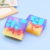 Handmade Soap Rose Lavender Transparent Essential Oil Soap Cleansing Fragrance Jelly Soap