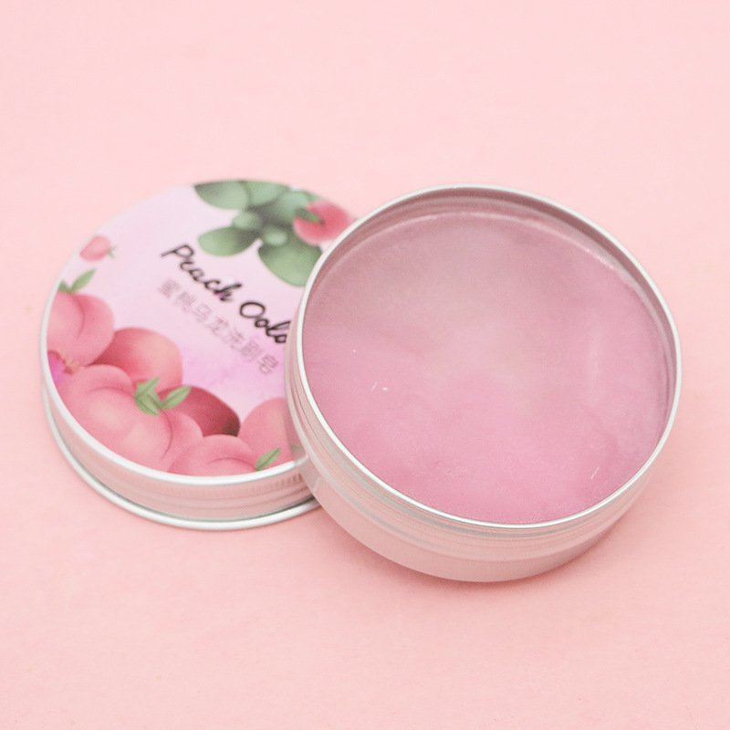 Beauty Egg Cleaning Soap Makeup Brush Washing Soap Peach Oolong Flavor Makeup Remover Soap Manufacturer Wholesale Cleaning Soap Handmade Soap