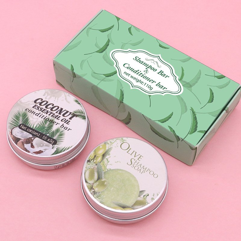 Polygonum multiflorum ginger essential oil multi-foam shampoo soap washing sheath box English box coconut hair care soap