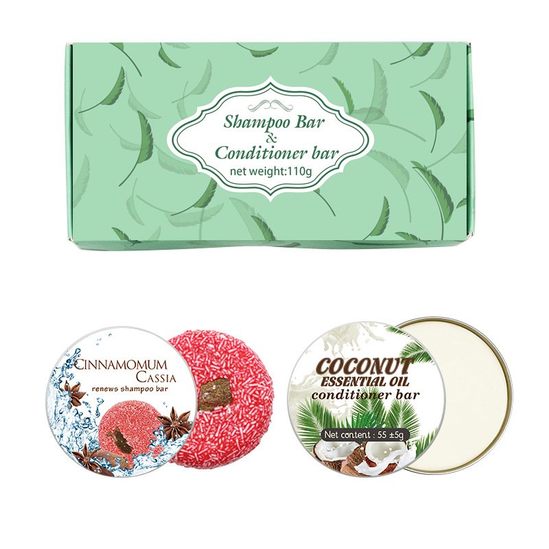 Polygonum multiflorum ginger essential oil multi-foam shampoo soap washing sheath box English box coconut hair care soap