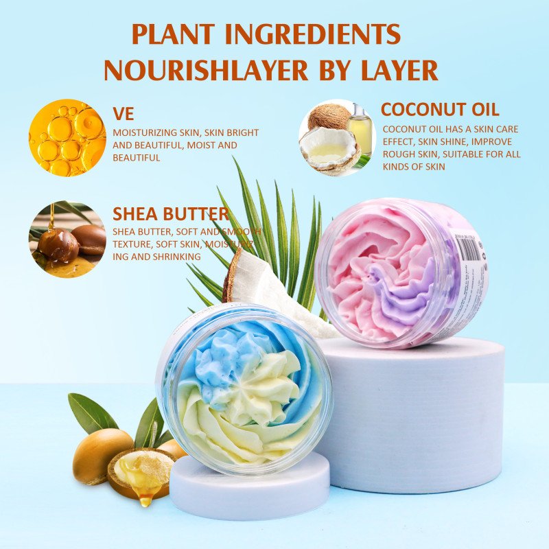 Body butter foreign trade body lotion moisturizing and removing dry skin lavender bodybutter