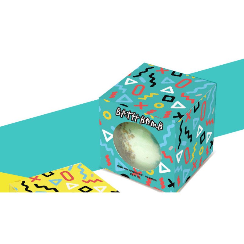 Dried flower bath bomb salt in a single gift box Essential oil bath salt ball Bubble pinball bath ball bath salt