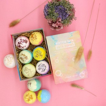 100g bath ball set aromatherapy essential oil bath essential oil explosion ball milk bath salt ball bubble bath ball
