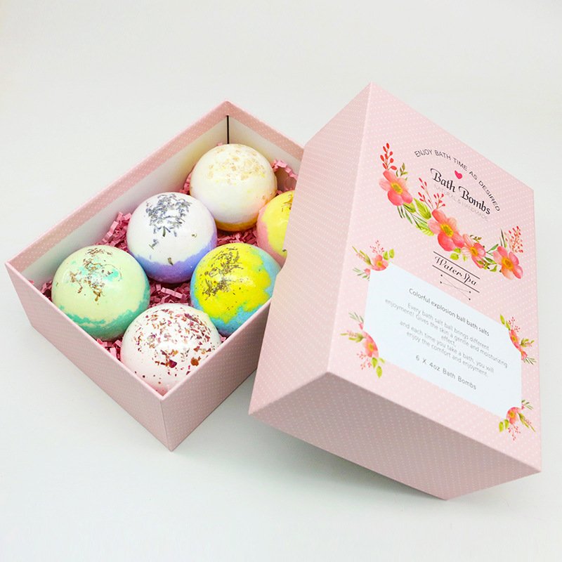 100g bath ball set aromatherapy essential oil bath essential oil explosion ball milk bath salt ball bubble bath ball