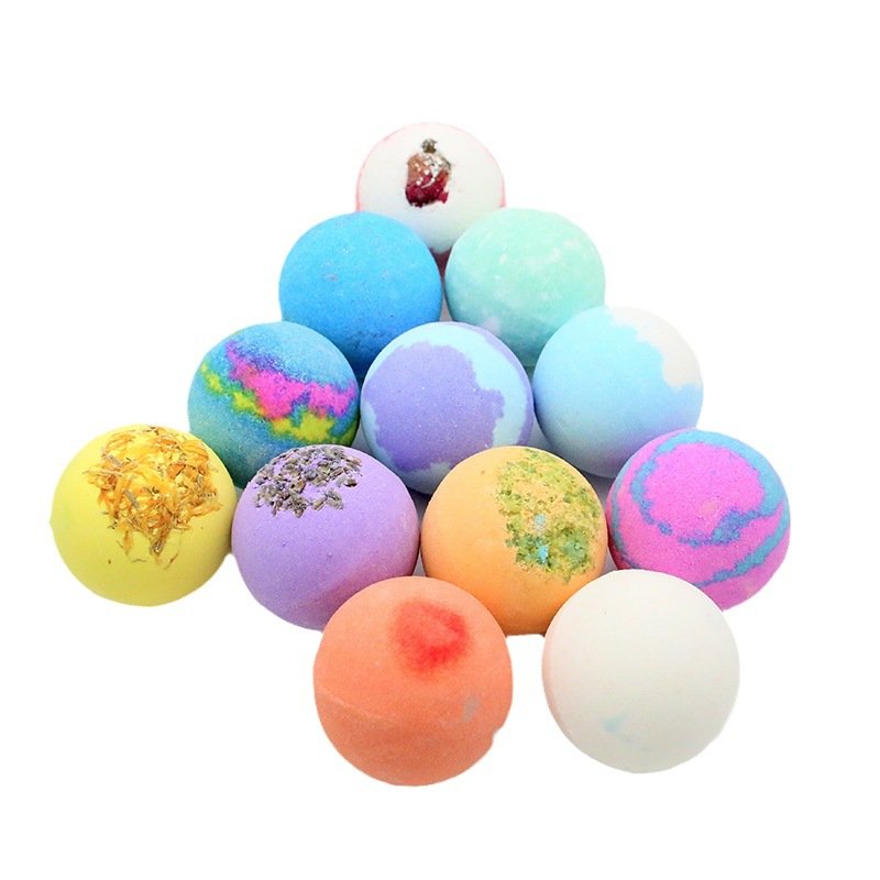70g dried flower bath bomb salt ball rose essential oil bath ball bath bomb bubble bath ball bath salt